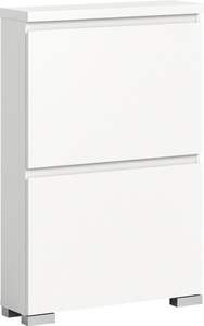 INOSIGN, INOSIGN Schuhschrank »Skoskap«, INOSIGN Schuhschrank »Skoskap, Tiefe 18cm, 2 Klappen mit Schuhwalze, Platz für 6 Schuhpaare«, hängend und stehend montierbar, Schuhkipper, Schuhkommode, Schuhregal