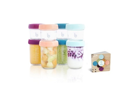 BABYMOOV, babymoov Nahrungsbehälter Babybols aus Glas Multiset, BABYMOOV Vorratsglas »Multiset«, (8 tlg.)