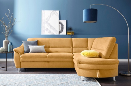 SIT&MORE, sit&more Ecksofa, sit&more Ecksofa »Cardoso L-Form«, mit Federkern, wahlweise mit Bettfunktion und Schubkasten