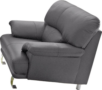 TRENDMANUFAKTUR, TRENDMANUFAKTUR Sessel, TRENDMANUFAKTUR Sessel »Cecilia, Loungesessel im italienischen Design, hoher Sitzkomfort,«, bequeme Armlehnen und Rückenverarbeitung, attraktiver Metallfuss