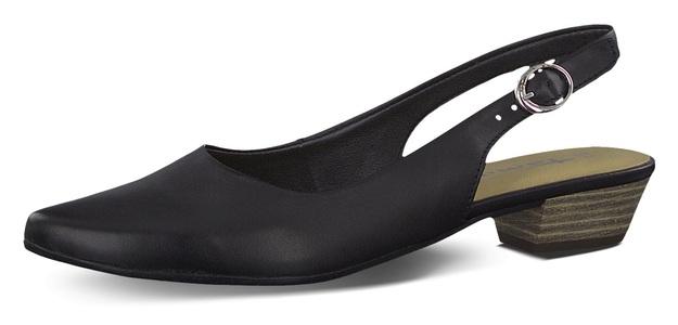 TAMARIS, Tamaris Slingpumps »Trina«, in schlichtem Design, Tamaris Slingpumps »Trina«, Abendschuh, Sommerschuh, Blockabsatz, in schlichtem Design