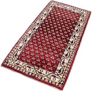 MorgenLand, morgenland Wollteppich »Mir Teppich handgeknüpft rot«, rechteckig, 10 mm Höhe, morgenland Wollteppich »Mir Teppich handgeknüpft rot«, rechteckig, 10 mm Höhe
