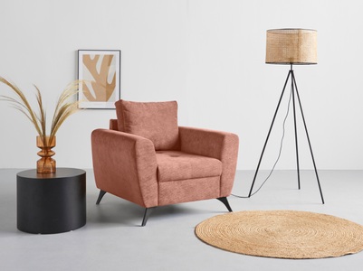 ANDAS, andas Sessel »Lörby«, auch mit Aqua clean-Bezug, feine Steppung im Sitzbereich, lose Kissen, INOSIGN Sessel »Lörby«, auch mit Aqua clean-Bezug, feine Steppung im Sitzbereich, lose Kissen