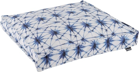 H.O.C.K, H.O.C.K. Sitzkissen »Badu Batik Saphire Outdoor«, wasserabweisend, H.O.C.K. Sitzkissen »Badu Batik Saphire Outdoor«, wasserabweisend