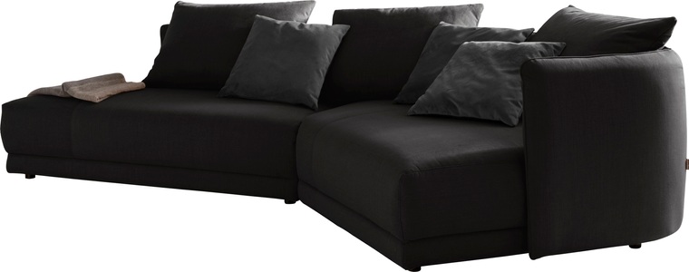 designwerk, designwerk Ecksofa »New York«, mit moderner Rundung im Korpus, designwerk Ecksofa »New York, extravagantes Designsofa mit tollem Sitzkomfort, L-Form«, mit moderner Rundung im Korpus