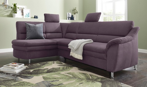 SIT&MORE, sit&more Ecksofa, sit&more Ecksofa »Cardoso L-Form«, mit Federkern, wahlweise mit Bettfunktion und Schubkasten