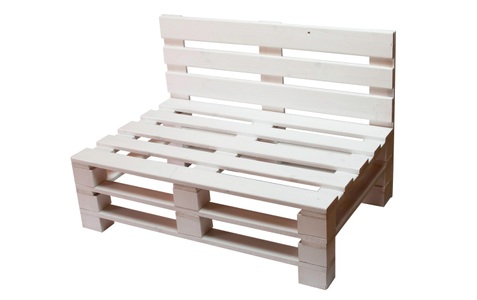 Innovesta, Innovesta Gartenbank »Palettensofa weiss«, Holzart: Tanne (Bosnien und Herzegowina), 