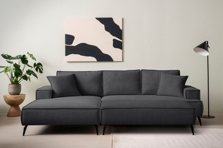 HOME AFFAIRE, Home affaire Sitzgruppe »TVINNU, Polsterecke L-Form, Schlaffunktion, mit Hocker« Set, Set, stellbar zum Schlafsofa (Krokodilverbinder), Home affaire Sitzgruppe »TVINNU, Polsterecke L-Form, Schlaffunktion, mit Hocker« Set, Set, stellbar zum Schlafsofa (Krokodilverbinder)