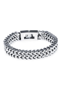 FIRETTI, Firetti Panzerarmband »Classic Steel, Glanz«, Firetti Panzerarmband »Schmuck Geschenk Armschmuck Armkette Panzerkette«