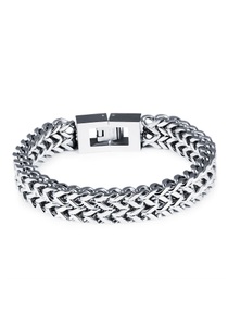 FIRETTI, Firetti Panzerarmband »Classic Steel, Glanz«, Firetti Panzerarmband »Schmuck Geschenk Armschmuck Armkette Panzerkette«