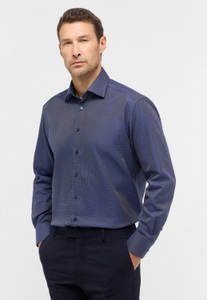 ETERNA Mode GmbH, COMFORT FIT Hemd in navy strukturiert, 