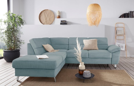 SIT&MORE, sit&more Ecksofa, sit&more Ecksofa »Sorano L-Form«, wahlweise mit Bettfunktion und Bettkasten