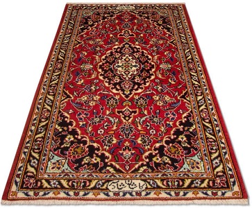 MorgenLand, morgenland Teppich »Keshan Teppich handgeknüpft rot«, rechteckig, 8 mm Höhe, 