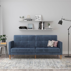 Dorel Home 3-Sitzer »Lilly«, Bett-Funktion, Rückenlehne 3-fach verstellbar, Sitzhöhe 43 cm
