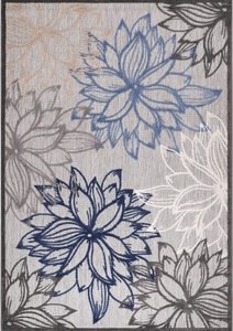 Sanat Teppich »Floral 2«, rechteckig, 6 mm Höhe, In- und Outdoor geeignet, florales Design, Balkon, Terasse