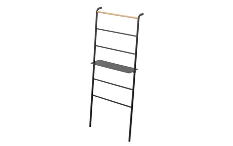 Yamazaki, Yamazaki - Leiter Tower - schwarz - Mischmaterial - 38/66/160 cm, Yamazaki Handtuchleiter »TOWER«