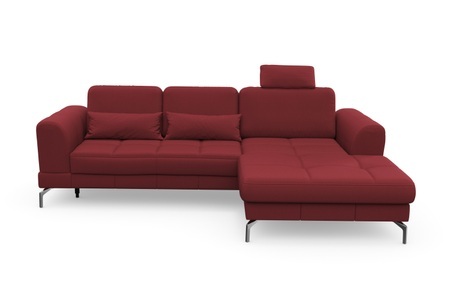 sit&more Ecksofa »Bendigo V«, inklusive Sitztiefenverstellung, Bodenfreiheit 15 cm, wahlweise in 2 unterschiedlichen Fussfarben