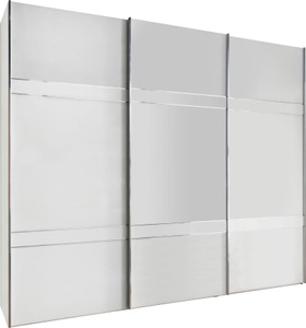 Wiemann, WIEMANN Schwebetürenschrank »Rialto«, WIEMANN Schwebetürenschrank »Rialto«, hochwertige Glasfront mit Querriegeln