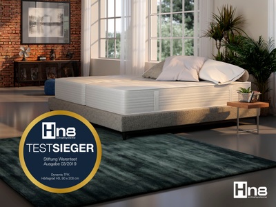 Hn8 Schlafsysteme, Boxspringmatratze »Deluxe T-1600«, Hn8 Schlafsysteme, 25 cm hoch, 