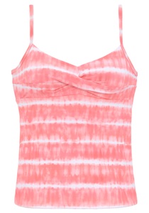 S.Oliver, s.Oliver Bügel-Tankini-Top »Enja«, mit Batikdruck und Wickeloptik, s.Oliver Bügel-Tankini-Top »Enja«, mit Batikdruck und Wickeloptik