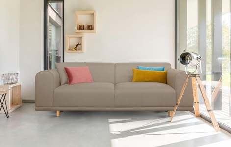 ANDAS, andas 3-Sitzer »Maroon«, in skandinavischem Design, mit losen Kissen, andas 3-Sitzer »Maroon«, in skandinavischem Design, mit losen Kissen
