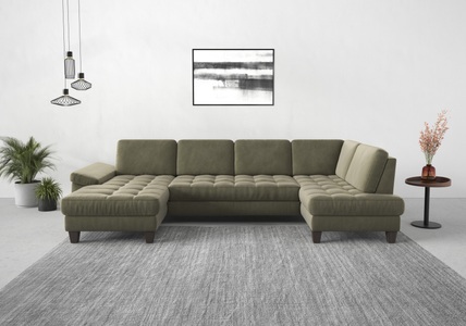 SIT&MORE, sit&more Wohnlandschaft, wahlweise mit Bettfunktion, Bettkasten, Sitztiefenverstellung, sit&more Wohnlandschaft »Westham U-Form«, wahlweise mit Bettfunktion, Bettkasten, Sitztiefenverstellung