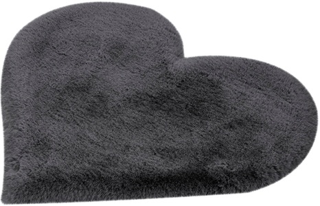 calo-deluxe, calo-deluxe Kinderteppich »Kids-1100«, herzförmig, 36 mm Höhe, Kunstfell, Motiv Herz, 