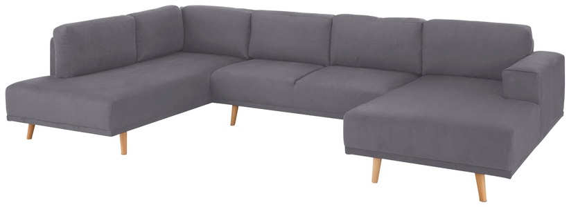HOME AFFAIRE, Home affaire Wohnlandschaft »Lasse«, im scandinavischem Stil mit Holzfüssen, Home affaire Wohnlandschaft »Lasse U-Form«, im scandinavischem Stil mit Holzfüssen