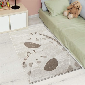 Carpet City Kinderteppich »MARA719«, rechteckig, Kinderzimmer Teppich Tiere Beige Spielzimmer