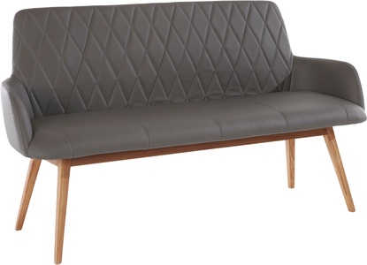 PREMIUM COLLECTION BY HOME AFFAIRE, Premium collection by Home affaire Sitzbank »Brest«, Rückenlehne mit Rautensteppung, Home affaire Sitzbank »Brest«, Schuhbank, Garderobenbank, Bank Breite 160 cm