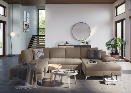 sit&more Wohnlandschaft, mit Recamiere, wahlweise mit Bettfunktion und Bettkasten