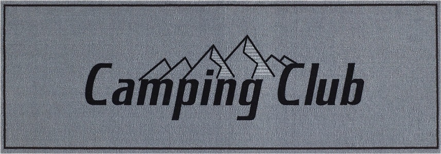 MY HOME, my home Läufer »Camping Club«, rechteckig, mit Schriftzug, ideal für Camper, In- und Outddor geeignet, my home Läufer »Camping«, rechteckig, 8,5 mm Höhe, mit Schriftzug, ideal für Camper & Wohnwagen, In- und Outdoor geeignet