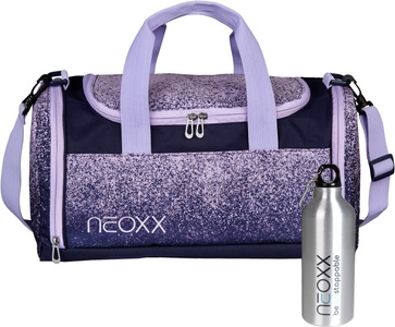 NEOXX, neoxx Sporttasche »Champ, Glitterally perfect«, (Set, inklusive Edelstahl Trinkflasche), neoxx Sporttasche »Champ, Glitterally perfect«, (Set, inklusive Edelstahl Trinkflasche)