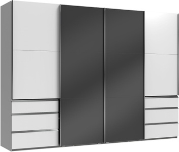 fresh to go, Fresh To Go Schwebetürenschrank »Level«, mit Glastüren und Synchronöffnung, Wimex Schwebetürenschrank »Level by fresh to go«, mit Glastüren und Synchronöffnung