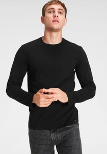 LEE, Twin Pack Crew Langarm T-shirt Herren Schwarz L, 