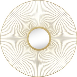 LEONIQUE, Leonique Dekospiegel »Lannion«, goldfarben, Durchmesser 80 cm, 