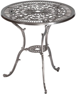 Merxx, MERXX Gartentisch »Lugano«, Aluminium, Ø 70 cm, graphit, MERXX Gartentisch »Lugano«, 56x46 cm