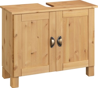 HOME AFFAIRE, Home affaire Waschbeckenunterschrank »Oslo«, in massiver Kiefer, mit 2 Türen, Breite 70 cm, Höhe 55 cm, Home affaire Waschbeckenunterschrank »Oslo«, in massiver Kiefer, mit 2 Türen, Breite 70 cm, Höhe 55 cm