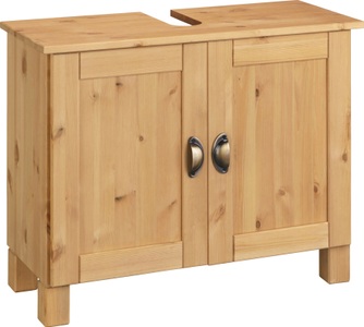 HOME AFFAIRE, Home affaire Waschbeckenunterschrank »Oslo«, in massiver Kiefer, mit 2 Türen, Breite 70 cm, Höhe 55 cm, Home affaire Waschbeckenunterschrank »Oslo«, in massiver Kiefer, mit 2 Türen, Breite 70 cm, Höhe 55 cm