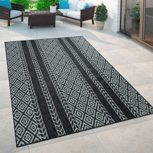 PACO HOME, Paco Home Teppich »Coco 203«, rechteckig, 4 mm Höhe, Flachgewebe, Rauten Design, In- und Outdoor geeignet, Wohnzimmer, 