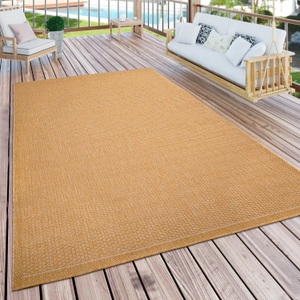 Paco Home Teppich »Timber 125«, rund, Flachgewebe, Sisal Optik, In- und Outdoor geeignet, Wohnzimmer