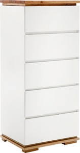 loftscape, home24 Kommode Lixeira, XXXLutz Kommode 51/115/40 cm , Chiaro , weiss, Eichefarben , Holz, Holzwerkstoff , Asteiche, Eiche , massiv , 51x115x40 cm , matt, geölt, lackiert,Echtholz, Nachbildung , Typenauswahl, Beimöbel erhältlich , 000196018507