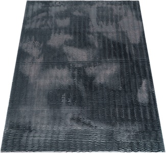 Paco Home Hochflor-Teppich »Arnheim 743«, rechteckig, Uni Farben, Wellen Muster, besonders weich, Hoch-Tief Effekt