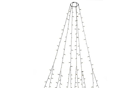 Konstsmide, Konstsmide 6661-830 Weihnachtsbaum-Beleuchtung Außen netzbetrieben Anzahl Leuchtmittel 270 LED, KONSTSMIDE LED-Baummantel »Ring 6 Stränge 270 Lampen«, 270 St.-flammig
