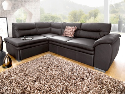 Cotta, COTTA Ecksofa, wahlweise mit Bettfunktion und Bettkasten, COTTA Ecksofa »Leandra L-Form«, wahlweise mit Bettfunktion und Bettkasten