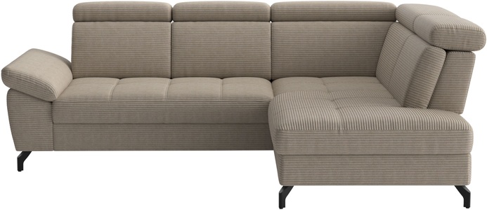 Sit & More, sit&more Ecksofa "Vanity" Inkl.Sitz-,Kopf-und Armteilverstellung