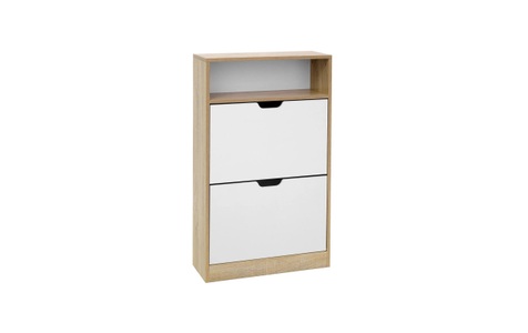 SONGMICS, Songmics - Handgewebter Wäschekorb, 90 L, Wäschesack herausnehmbar, Faltbar, VASAGLE Schuhregal