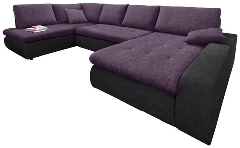 TRENDMANUFAKTUR, TRENDMANUFAKTUR Wohnlandschaft, wahlweise mit Bettfunktion, TRENDMANUFAKTUR Wohnlandschaft »Indie, toller Sitzkomfort, aufwendige Detailverarbeitung, U-Form«, wahlweise mit Bettfunktion