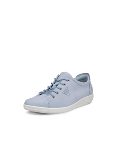 Ecco, Ecco Schnürschuh "Ecco Soft 2.0", Freizeitschuh, Halbschuh, Schnürschuh mit dezenter Logo Prägung