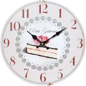 Ambiente Haus, Ambiente Haus Wanduhr »Wanduhr - Torte 28cm«, Ambiente Haus Wanduhr »Wanduhr - Torte 28cm«